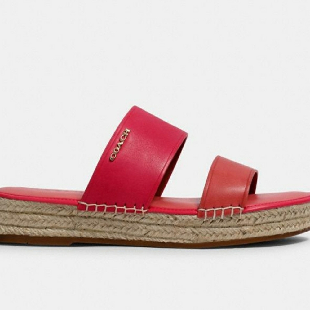 💥💞Coach Salmon Espadrilles Sandals💞💥 - Picture 2 of 5